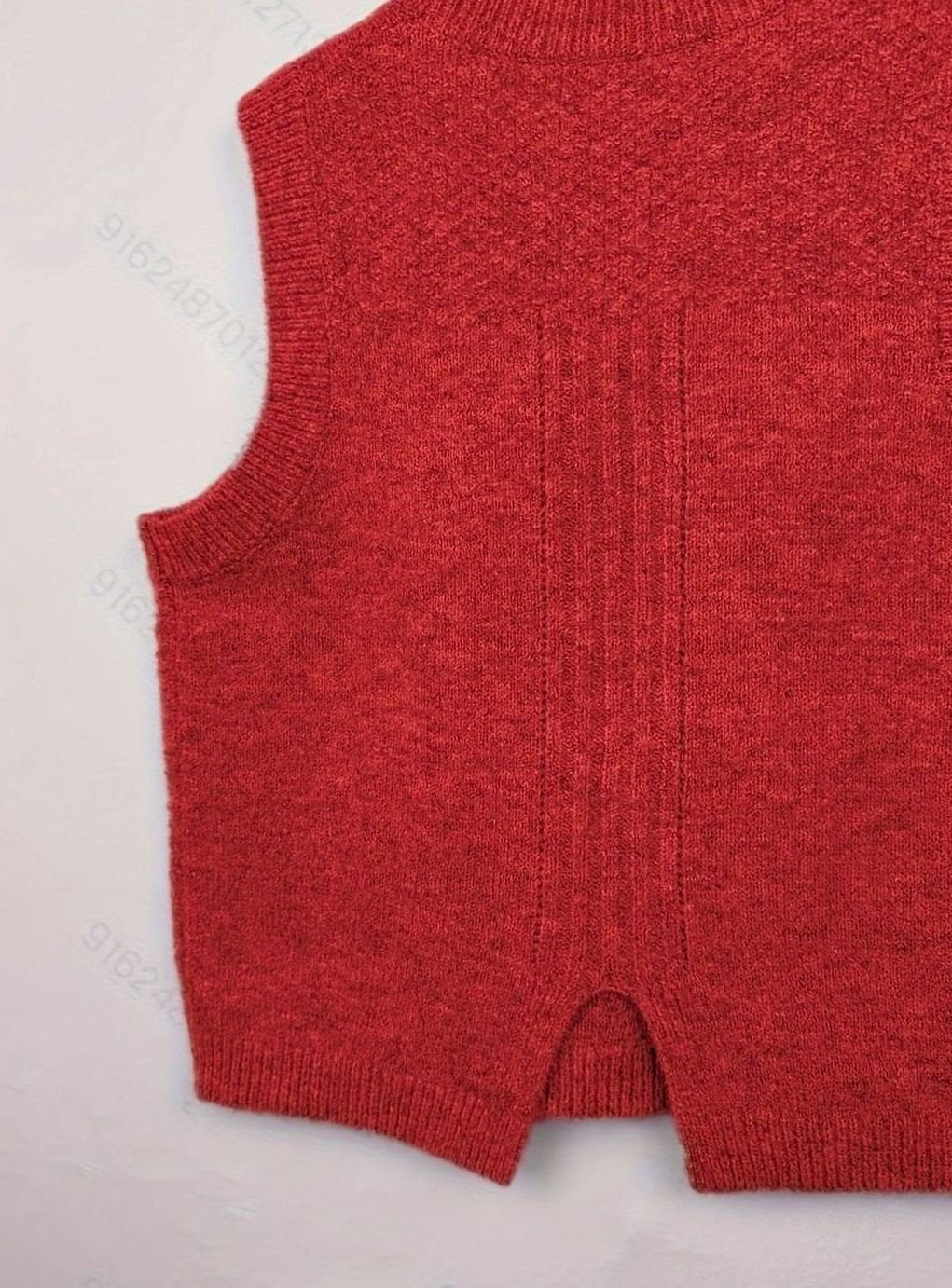 Nicole | Polished Cable Knit Argyle Sweater Vest