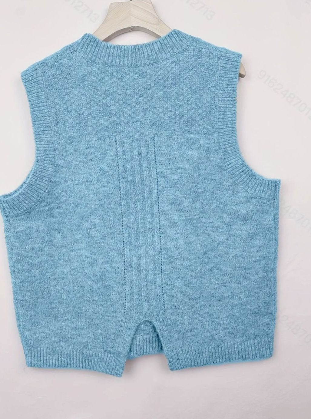 Nicole | Polished Cable Knit Argyle Sweater Vest