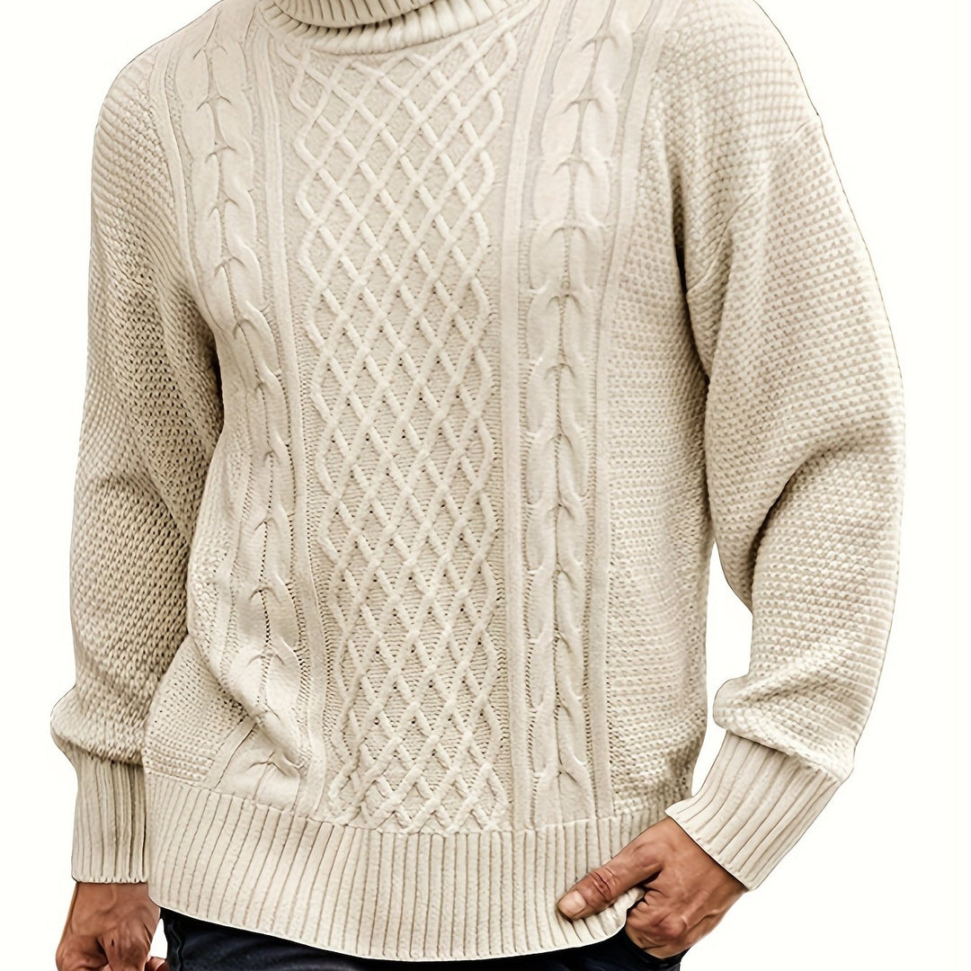 Noah | Stylish Cable-Knit Turtleneck Sweater
