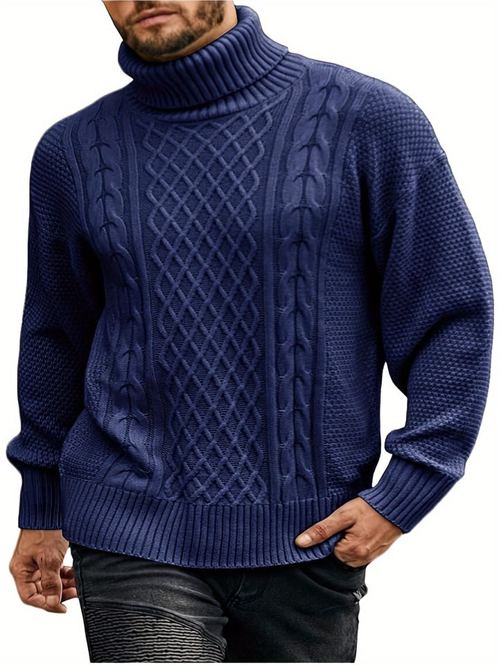 Noah | Stylish Cable-Knit Turtleneck Sweater