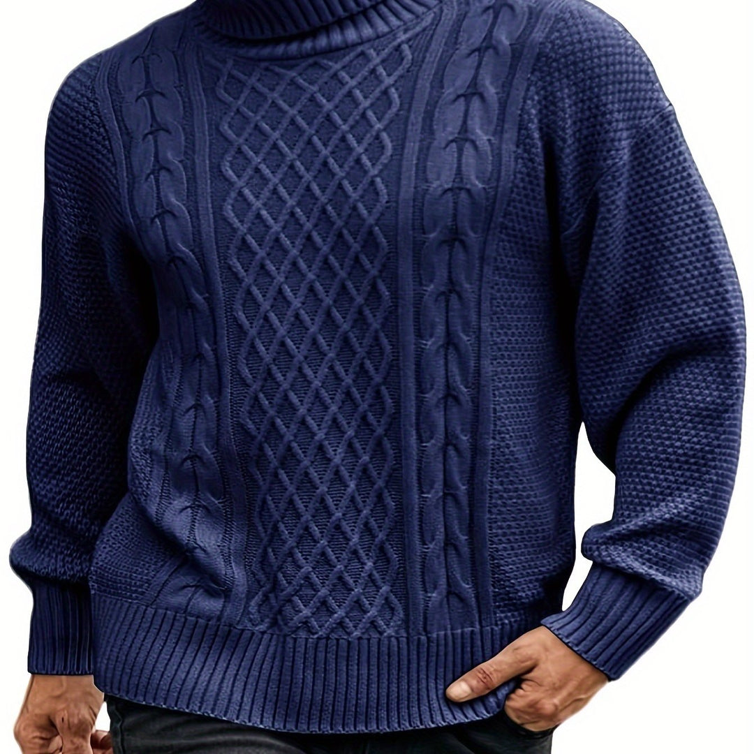 Noah | Stylish Cable-Knit Turtleneck Sweater