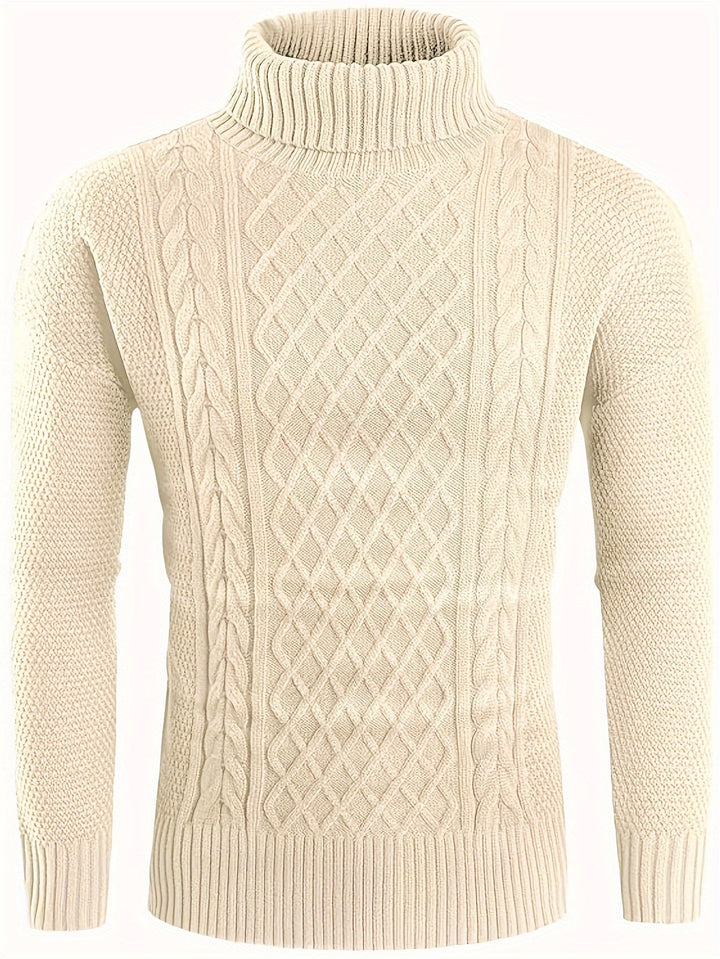 Noah | Stylish Cable-Knit Turtleneck Sweater