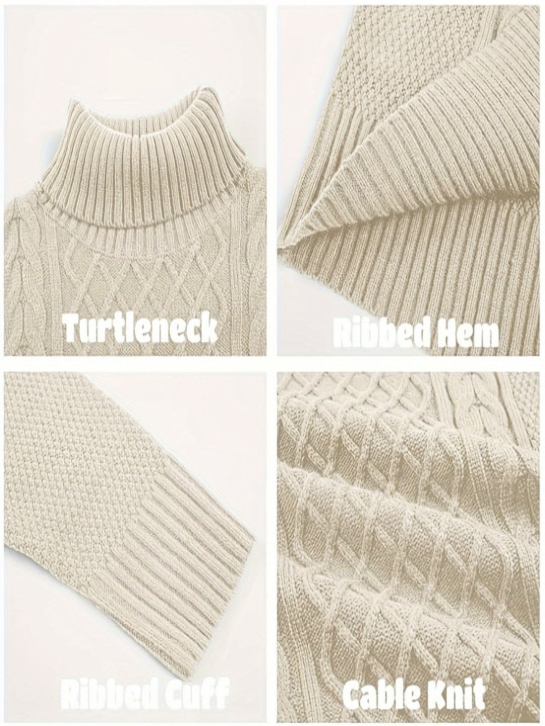 Noah | Stylish Cable-Knit Turtleneck Sweater