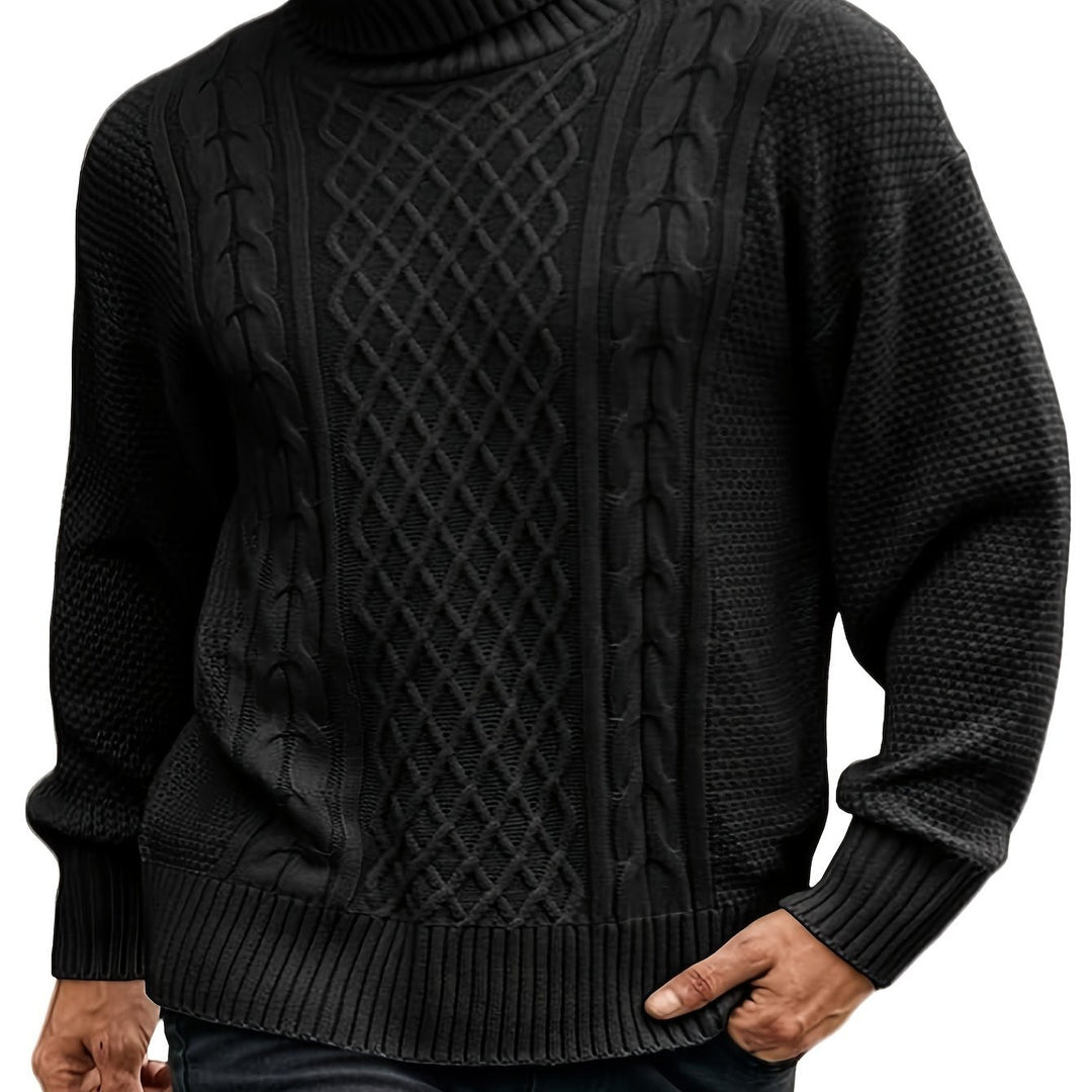 Noah | Stylish Cable-Knit Turtleneck Sweater