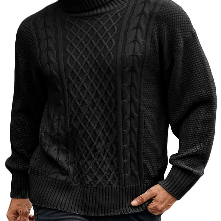 Noah | Stylish Cable-Knit Turtleneck Sweater