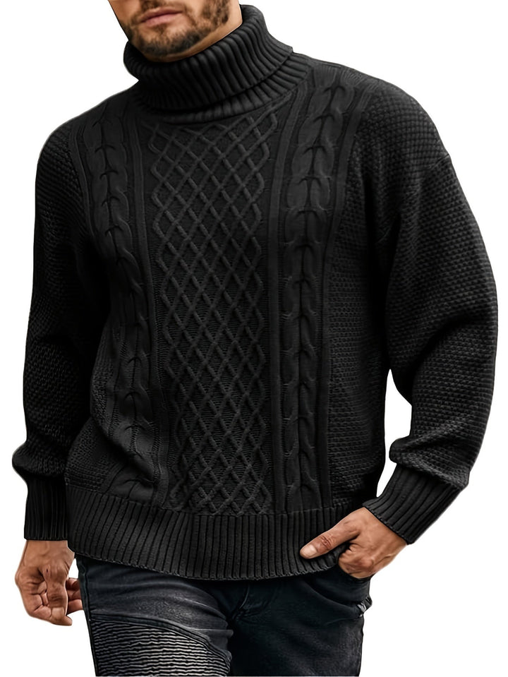 Noah | Stylish Cable-Knit Turtleneck Sweater