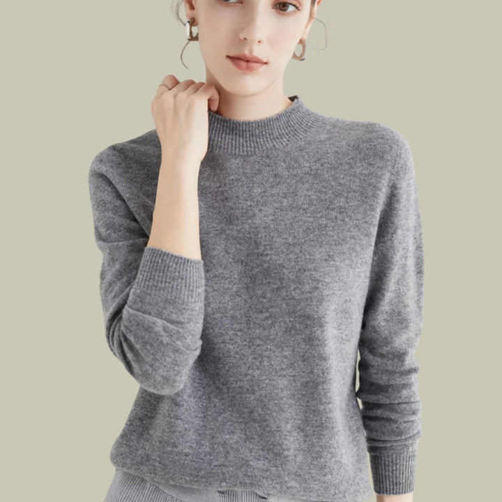 Olivia | Relaxed Long Sleeve Knit Turtleneck Sweater