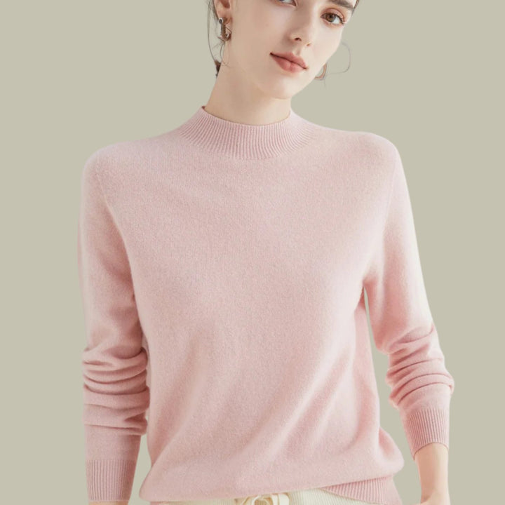 Olivia | Relaxed Long Sleeve Knit Turtleneck Sweater