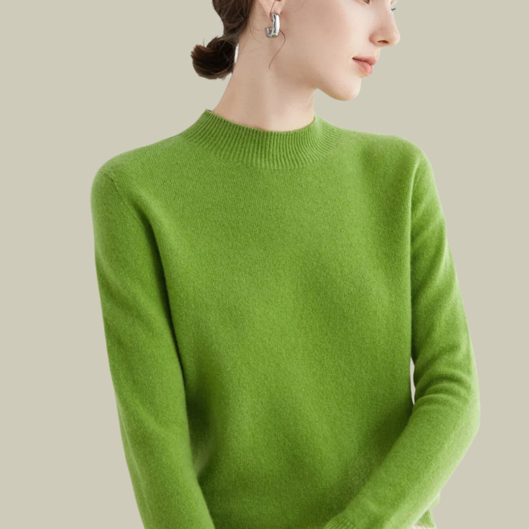 Olivia | Relaxed Long Sleeve Knit Turtleneck Sweater
