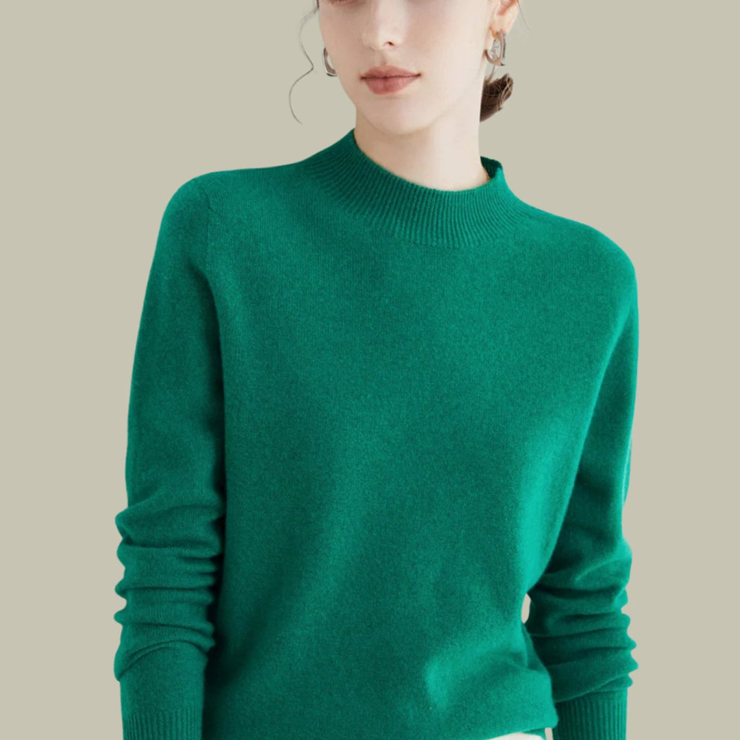 Olivia | Relaxed Long Sleeve Knit Turtleneck Sweater