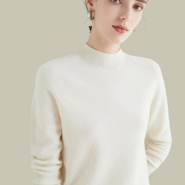 Olivia | Relaxed Long Sleeve Knit Turtleneck Sweater