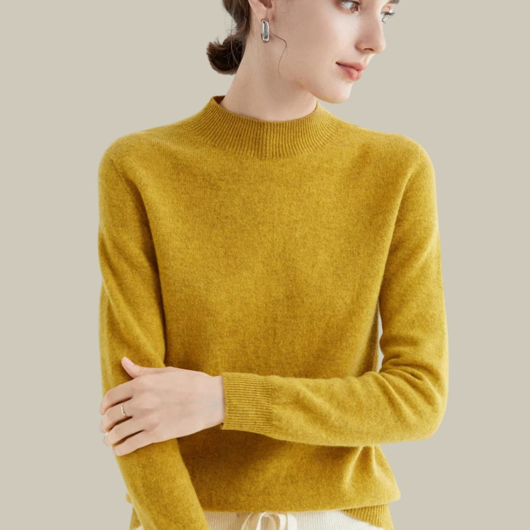 Olivia | Relaxed Long Sleeve Knit Turtleneck Sweater