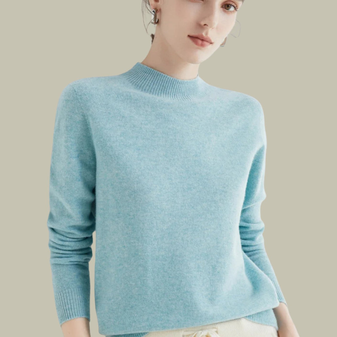 Olivia | Relaxed Long Sleeve Knit Turtleneck Sweater