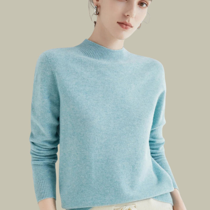 Olivia | Relaxed Long Sleeve Knit Turtleneck Sweater