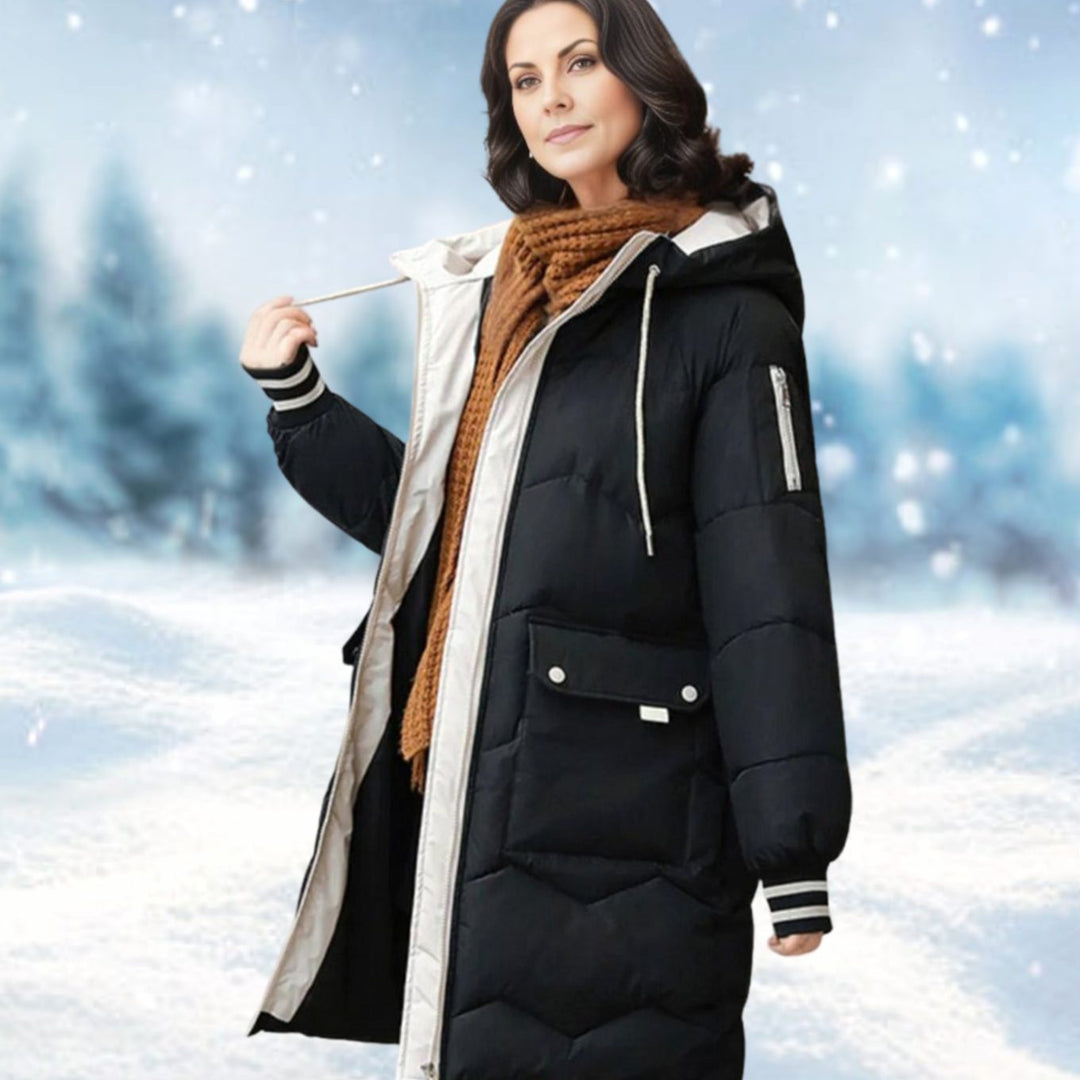Patricia | Classic Quilted Hooded Long Puffer Jacket