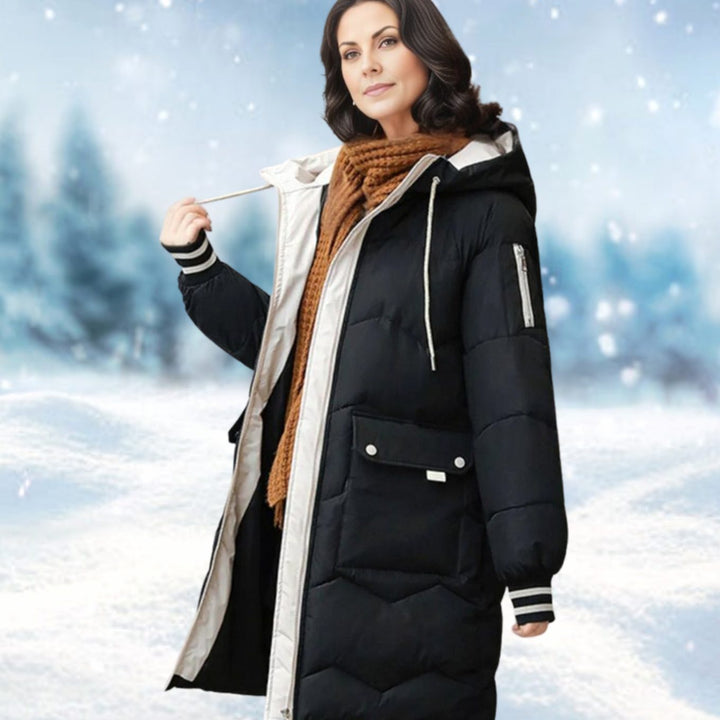 Patricia | Classic Quilted Hooded Long Puffer Jacket