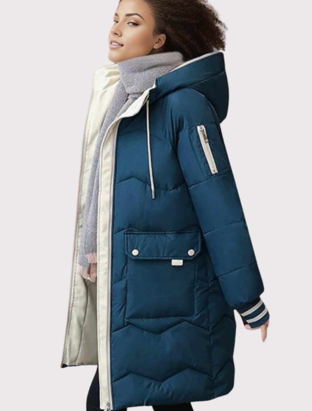 Patricia | Classic Quilted Hooded Long Puffer Jacket