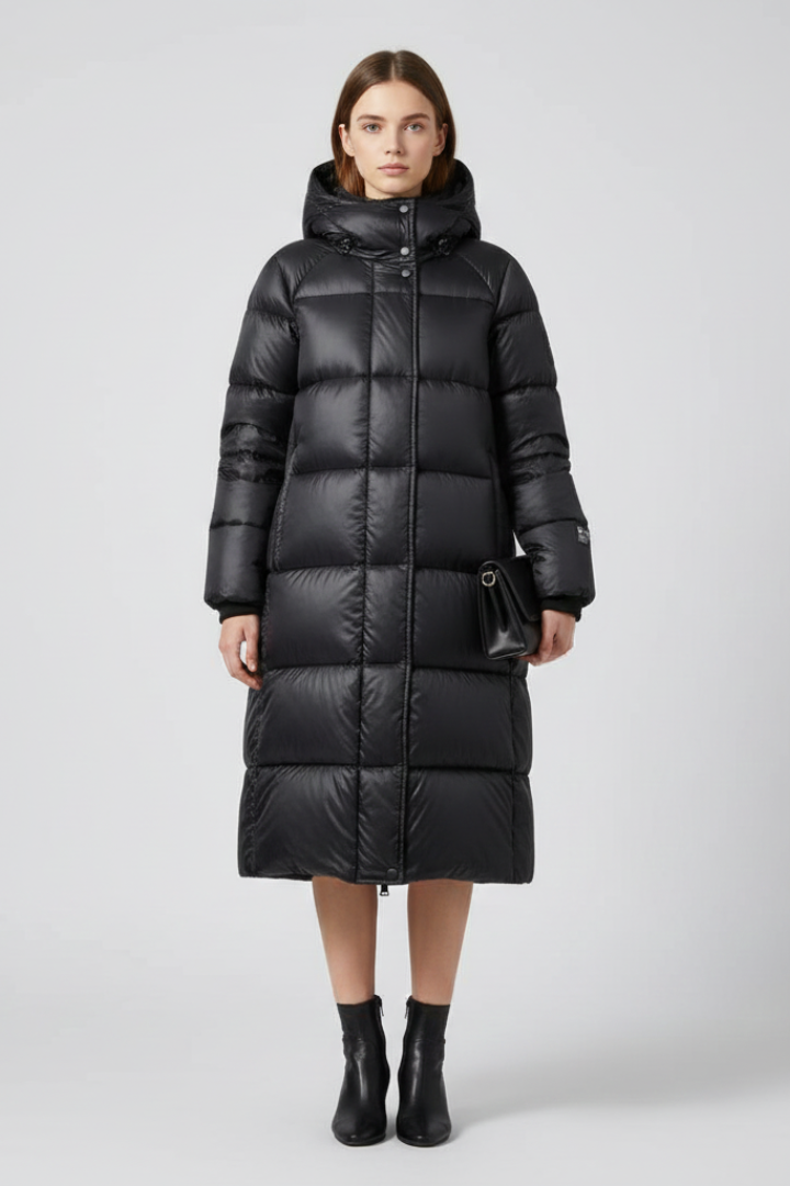 Patricia | Long Hooded Quilted Winter Puffer Jacket
