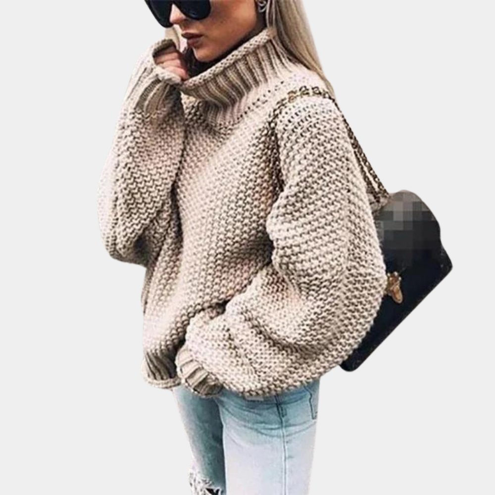 Patricia | Oversized Chunky Knit Turtleneck Sweater