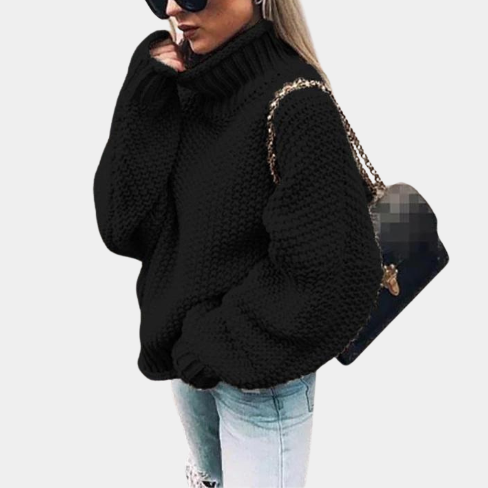 Patricia | Oversized Chunky Knit Turtleneck Sweater