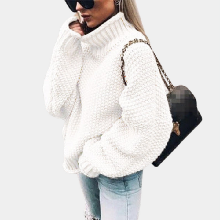 Patricia | Oversized Chunky Knit Turtleneck Sweater