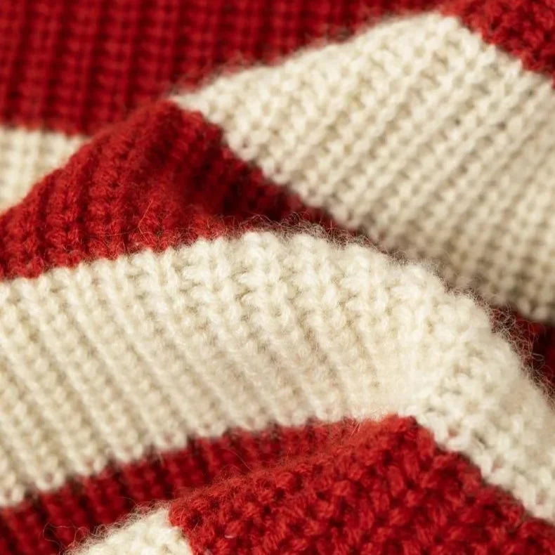 Patricia | Sophisticated Striped Turtleneck Chunky Knit Sweater