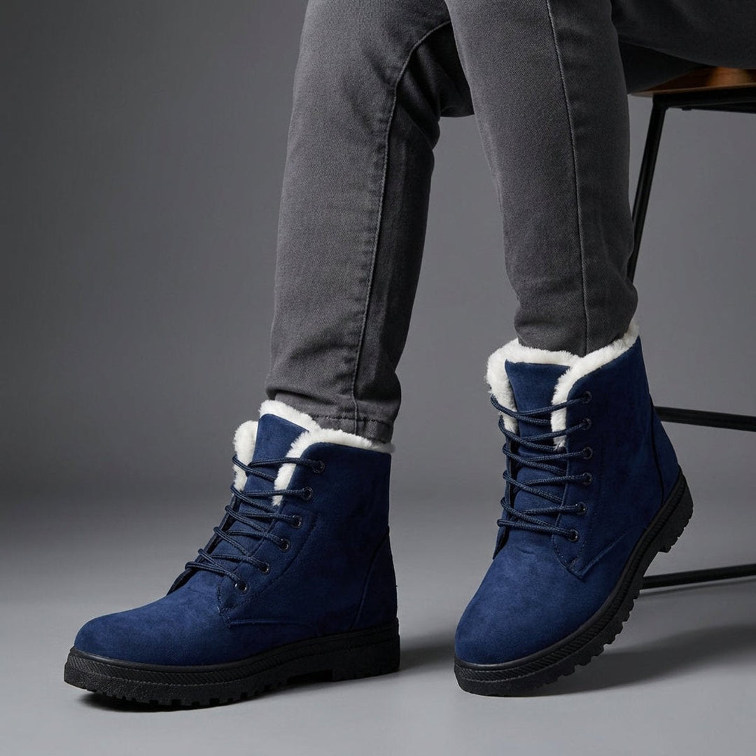 Patricia | Stylish Fur-Lined Lace-Up Snow Boots
