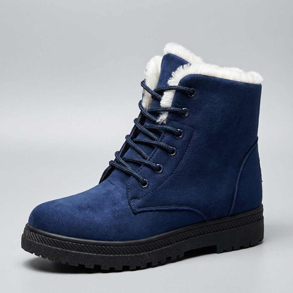 Patricia | Stylish Fur-Lined Lace-Up Snow Boots