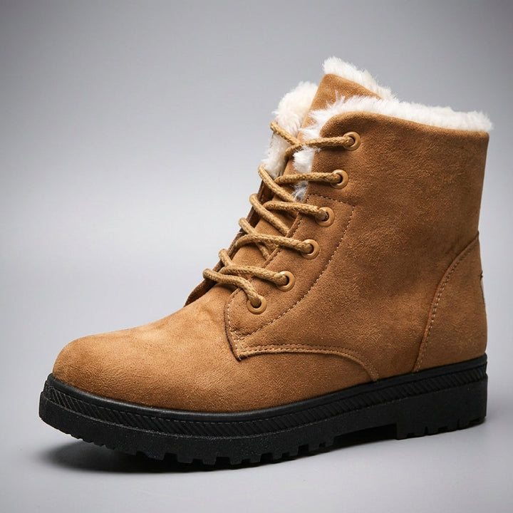 Patricia | Stylish Fur-Lined Lace-Up Snow Boots