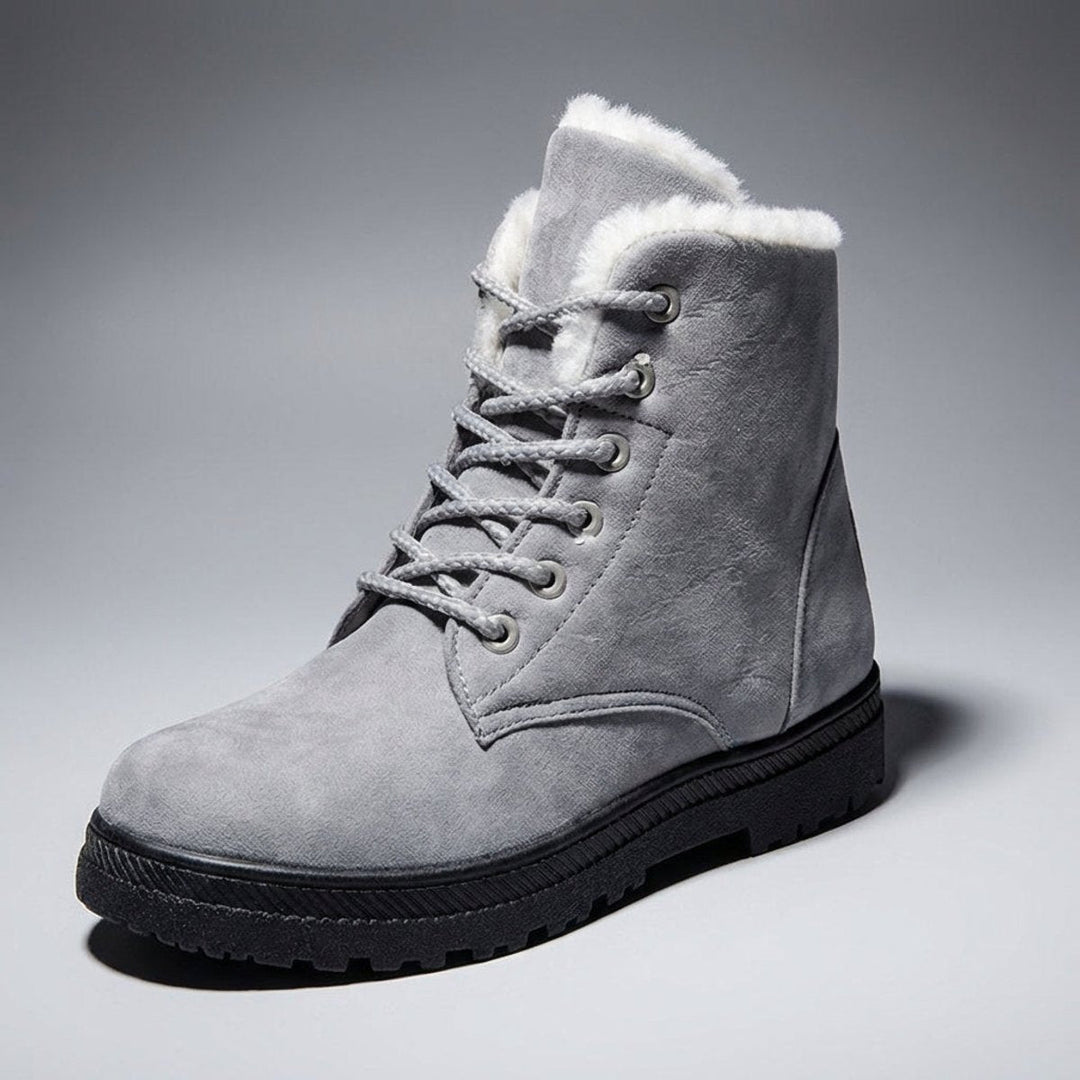 Patricia | Stylish Fur-Lined Lace-Up Snow Boots