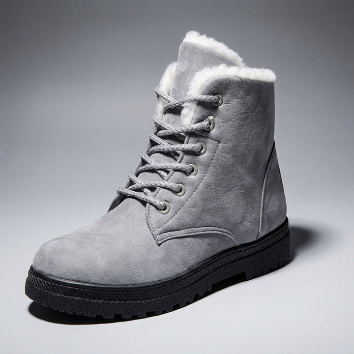 Patricia | Stylish Fur-Lined Lace-Up Snow Boots
