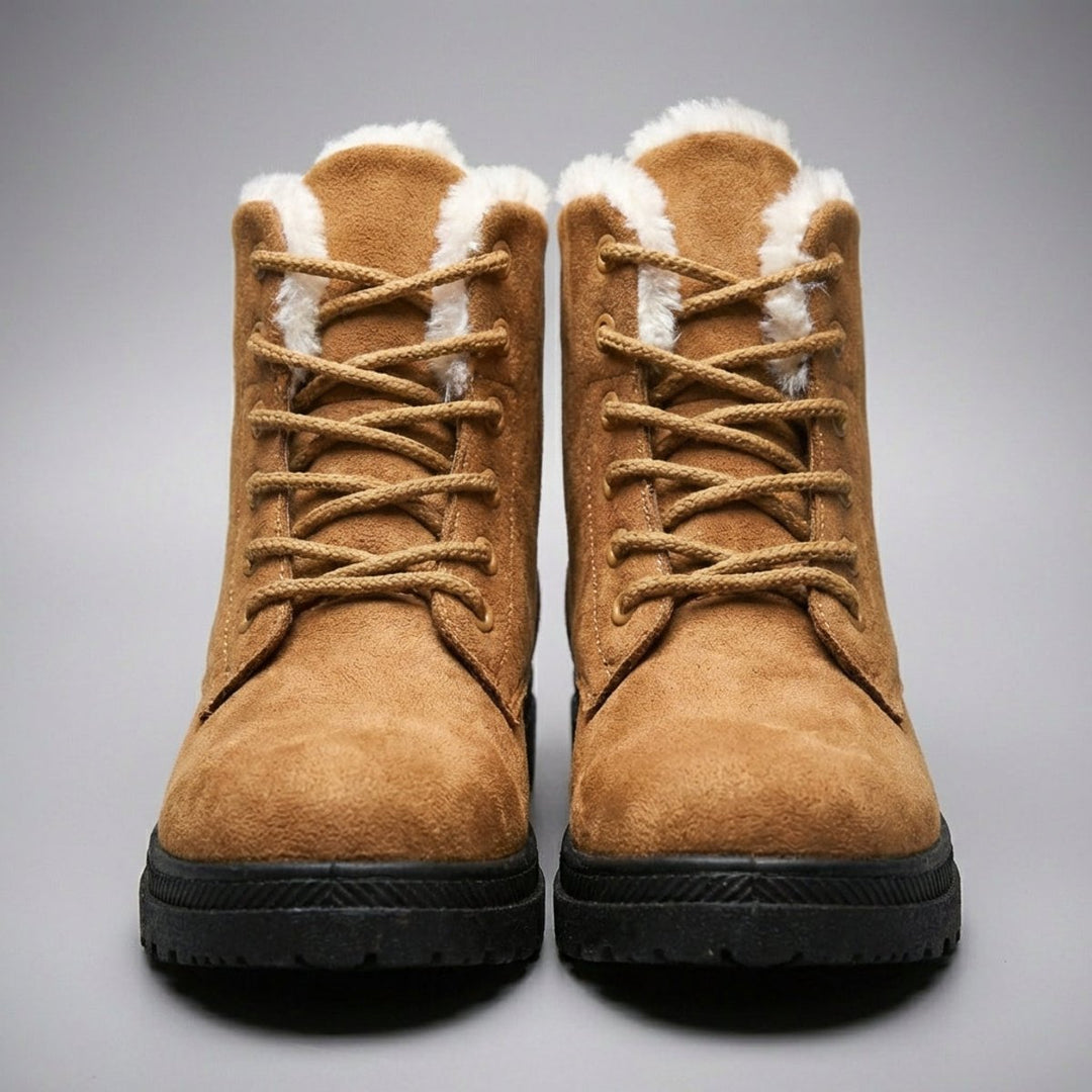 Patricia | Stylish Fur-Lined Lace-Up Snow Boots