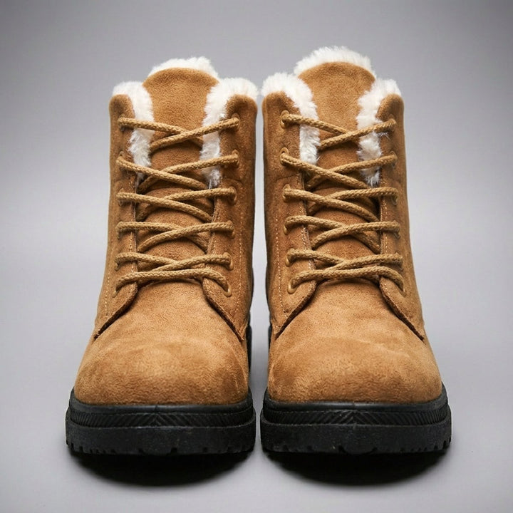 Patricia | Stylish Fur-Lined Lace-Up Snow Boots