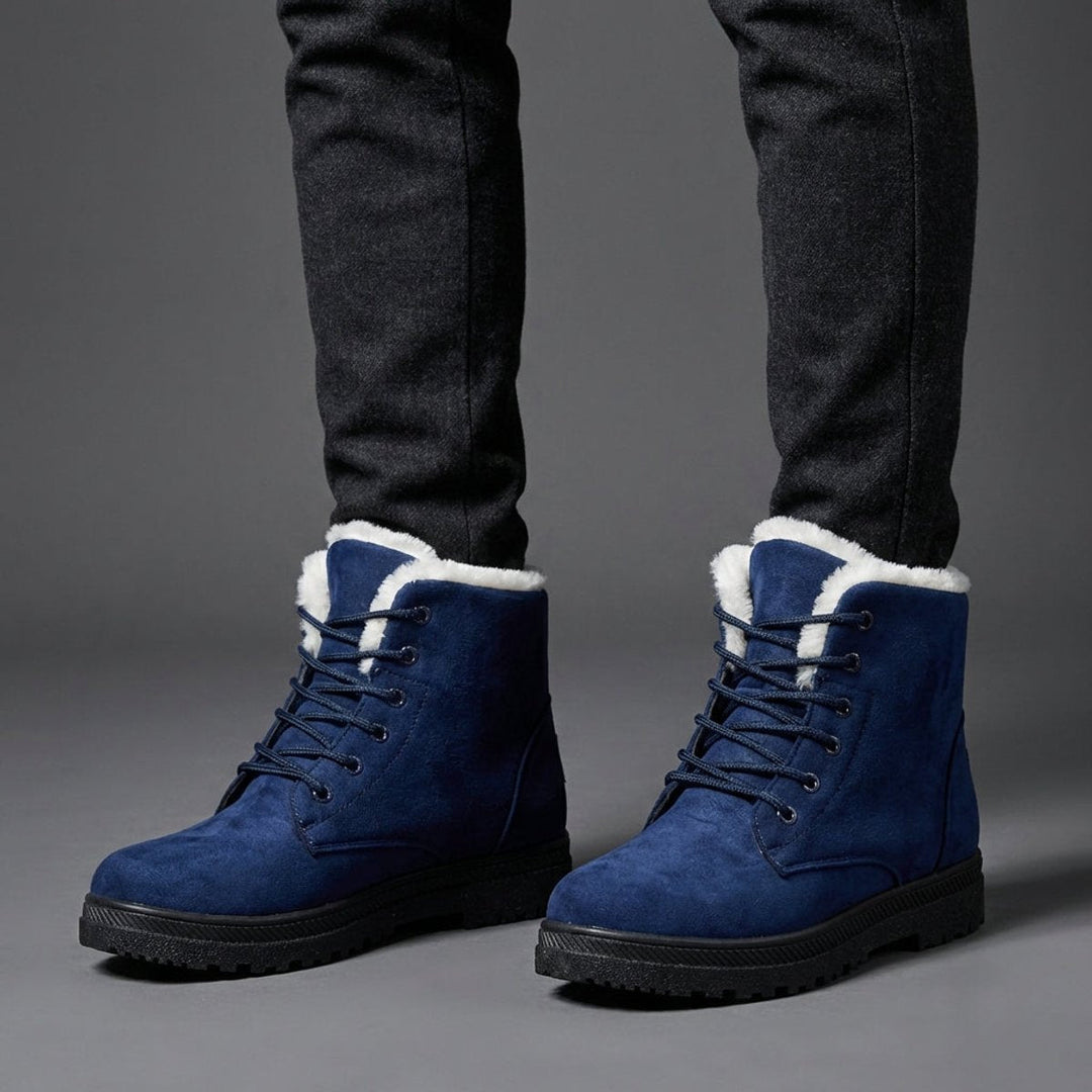 Patricia | Stylish Fur-Lined Lace-Up Snow Boots