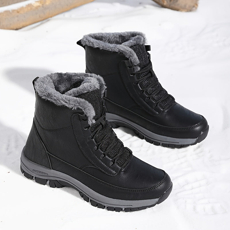 Patrick | Refined Fur-Lined Winter Boots with Rugged Tread