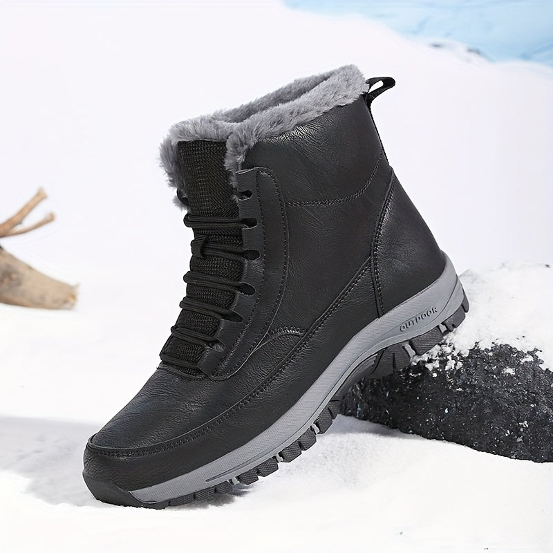Patrick | Refined Fur-Lined Winter Boots with Rugged Tread