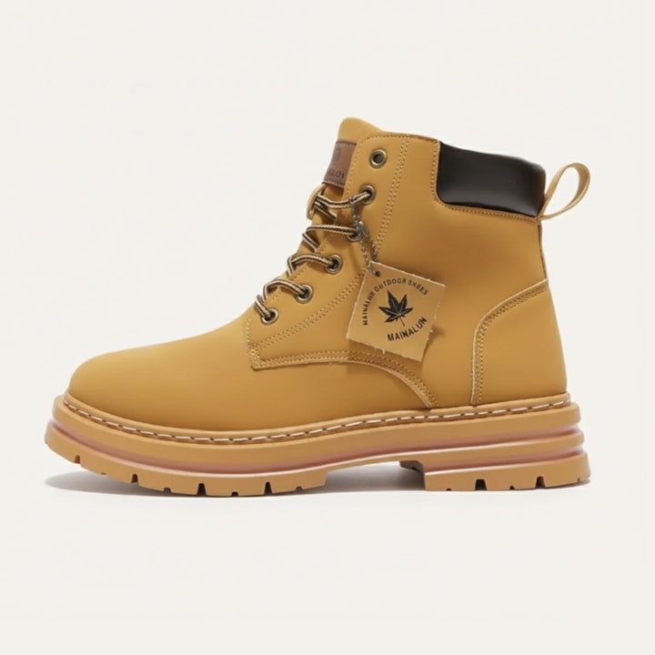 Patrick | Timeless Lace-Up Lug Sole Winter Boots Men