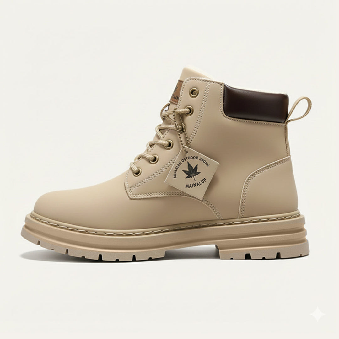 Patrick | Timeless Lace-Up Lug Sole Winter Boots Men