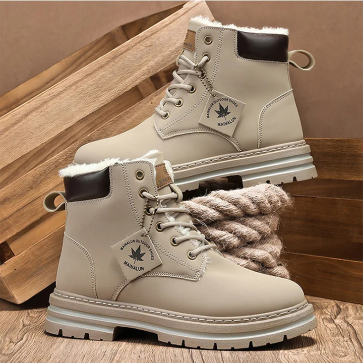 Patrick | Timeless Lace-Up Lug Sole Winter Boots Men