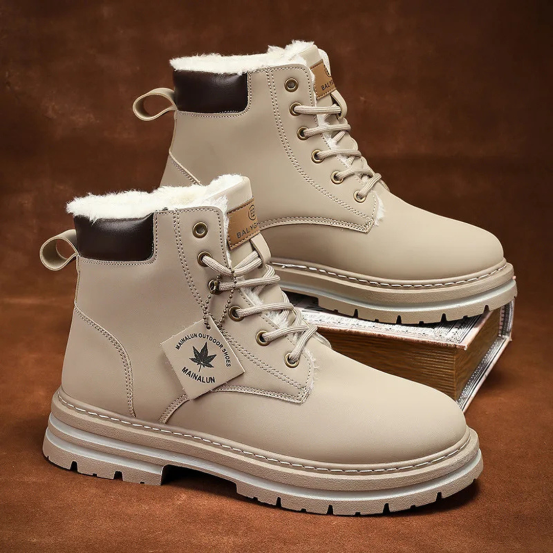Patrick | Timeless Lace-Up Lug Sole Winter Boots Men