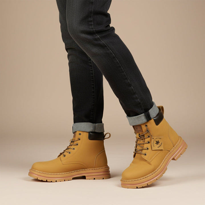 Patrick | Timeless Lace-Up Lug Sole Winter Boots Men