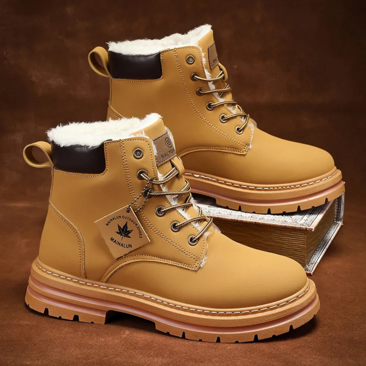 Patrick | Timeless Lace-Up Lug Sole Winter Boots Men