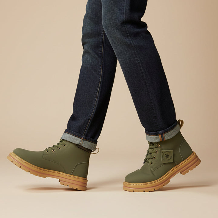 Patrick | Timeless Lace-Up Lug Sole Winter Boots Men