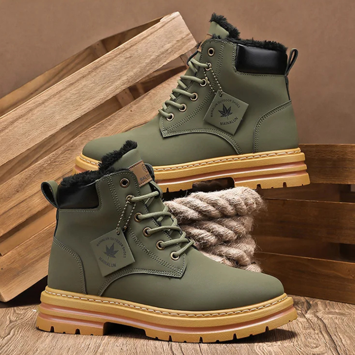 Patrick | Timeless Lace-Up Lug Sole Winter Boots Men