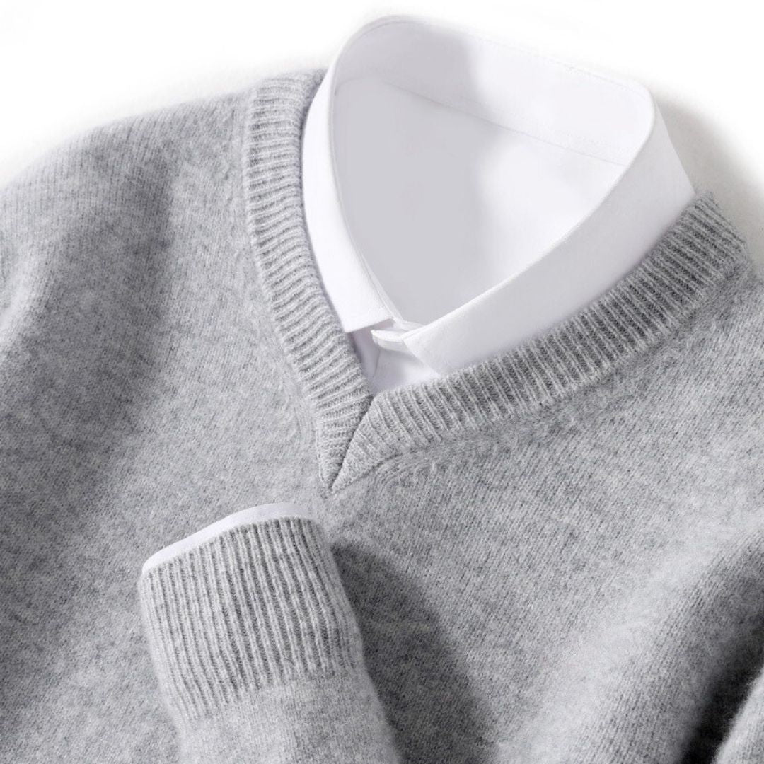 Patrick | V-Neck Long Sleeve Knit Mens Sweaters