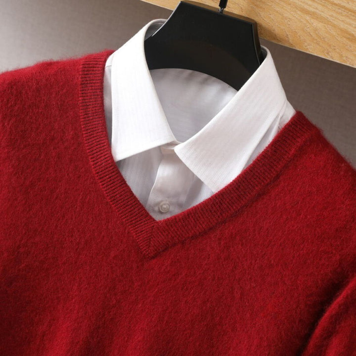 Patrick | V-Neck Long Sleeve Knit Mens Sweaters