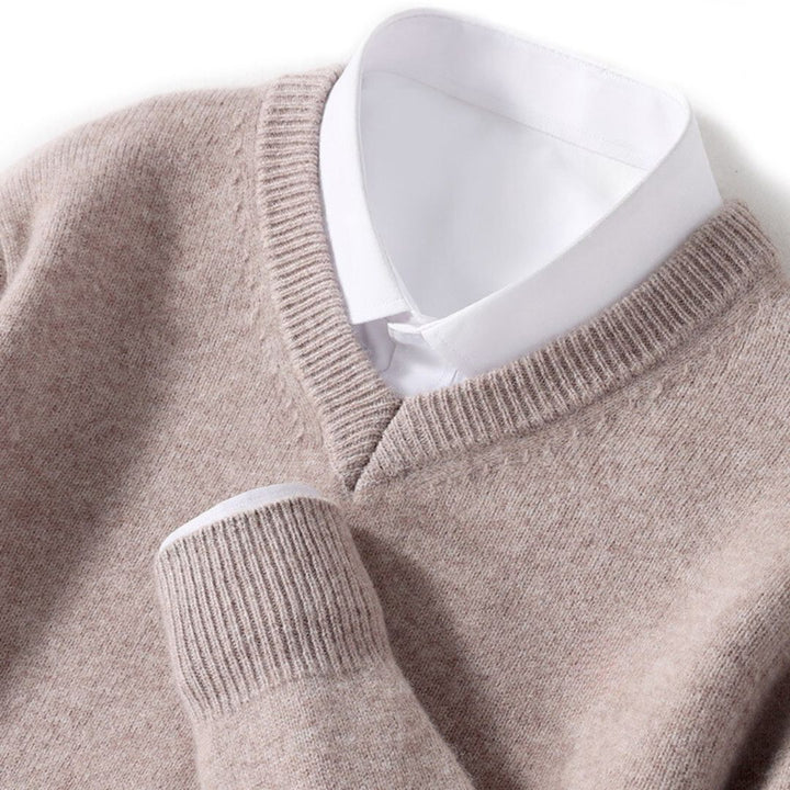 Patrick | V-Neck Long Sleeve Knit Mens Sweaters
