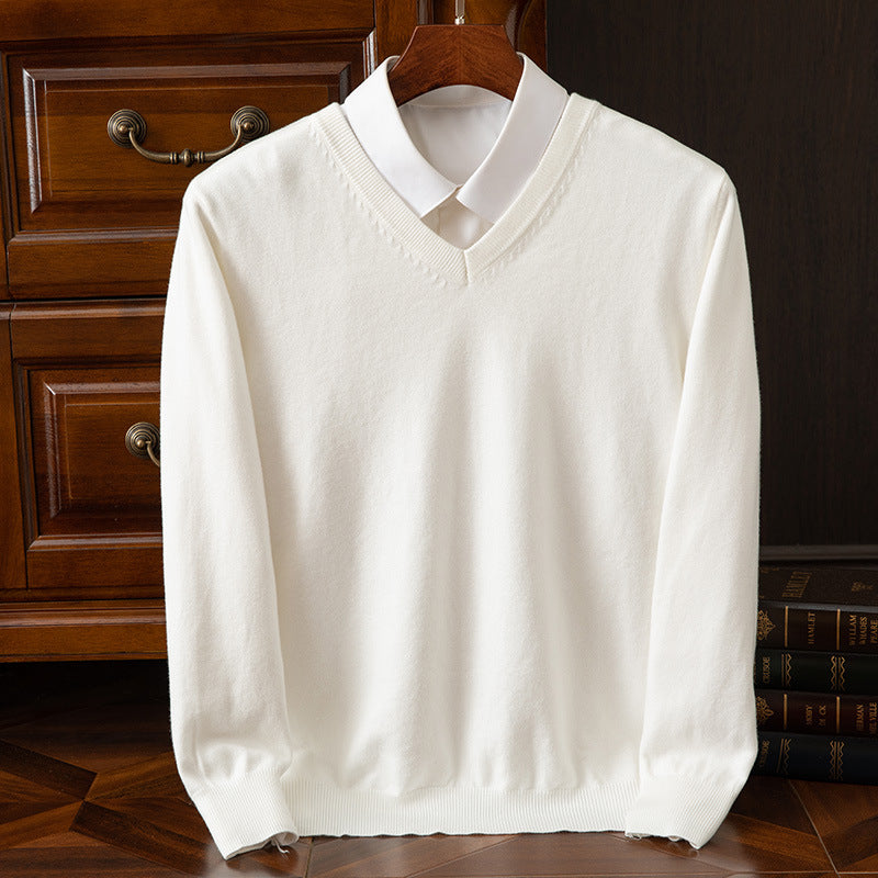 Patrick | V-Neck Long Sleeve Knit Mens Sweaters