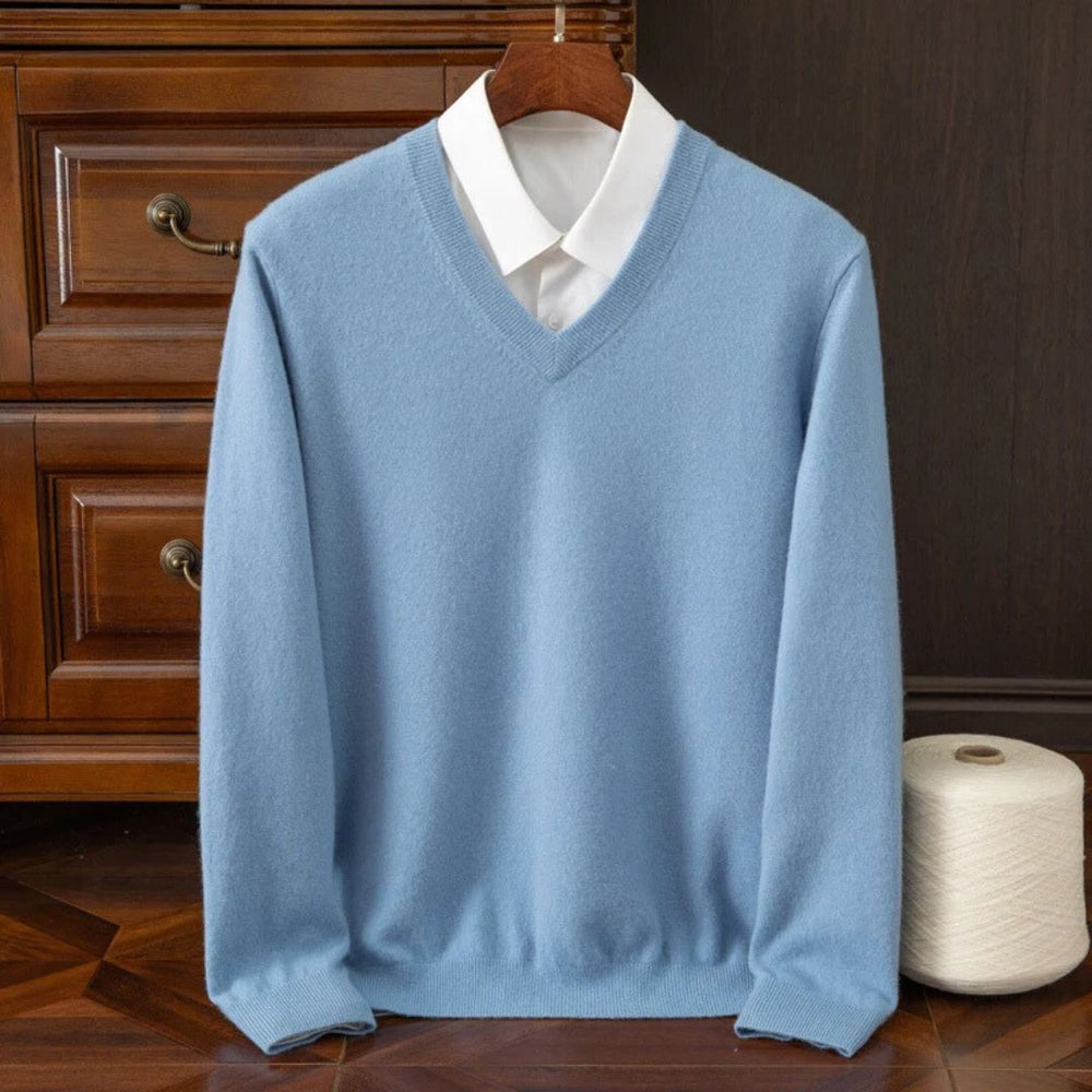 Patrick | V-Neck Long Sleeve Knit Mens Sweaters
