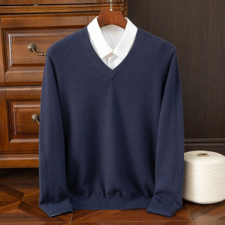 Patrick | V-Neck Long Sleeve Knit Mens Sweaters